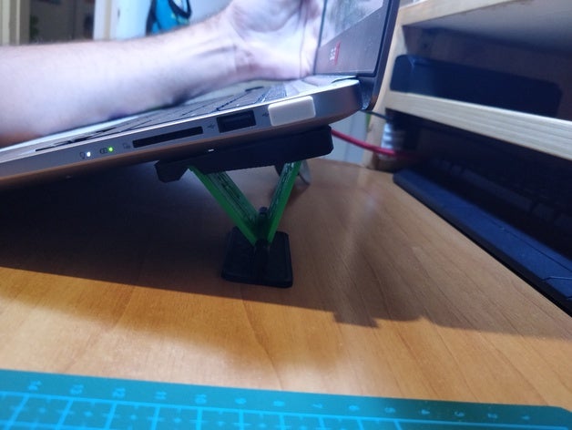 adjustable laptop stand wip computer foot accessories feet 3D print model - Mito3D