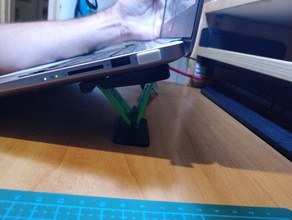 adjustable laptop stand wip computer foot accessories feet 3d print model - Mito3D