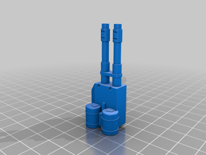 dreadnought autocannon right arm 3d printing 40k space marines warhammer40k warhammer 3d print model - Mito3D