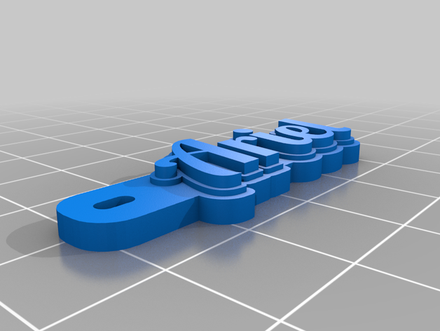 Anahtarlık ariel1 özelleştirilmiş 3D print model - Mito3D