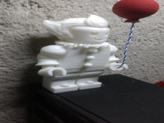 lego pennywise 3D print model - Mito3D