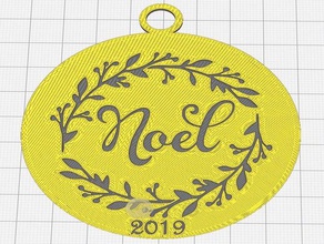 2019 noel süsü 3d baskı Noel dekorasyon süs 3d print model - Mito3D