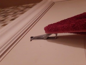optimized towel hook parts wall hanger 3d print model - Mito3D