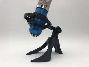 schlankes Mikrofon stand - Elektronik Mikrofon-Halter Mikrofon-Halterung Mikrofon-Ständer Schock-mount 3d print model - Mito3D