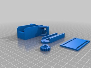 servo-actionneur linéaire 3d print model - Mito3D