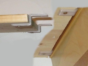 z-shaped mounting brackets board 3d print model - Mito3D