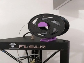 filaman biriktirme destek 3d yazıcı aksesuarları filament tutucu flsun almış spoolholder makara monte edin 3d print model - Mito3D