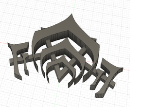 warframe lotus-emblem Modelle designproject emblem Spiel symbol videogame Videospiele 3d print model - Mito3D