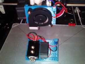 anet a8 quickchange fan - lasermount Impresora 3d de las piezas actualización montaje del ventilador grabador láser cambio rápido 3d print model - Mito3D