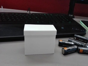 bateria aa caixa 12 10 slots porta-ferramentas & caixas titular suporte da 3d print model - Mito3D