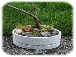 einfache bonsai-Pflanzgefäß Topf outdoor & Garten bonsai Blume pflanze Pflanzer pot vase 3d print model - Mito3D