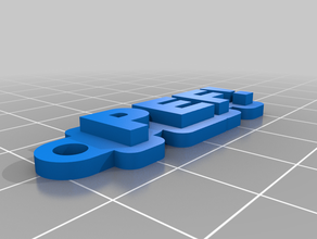 pef keychains customized 3d print model - Mito3D