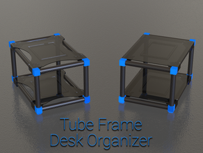 tube frame desk organizer stand household 3d print model - Mito3D