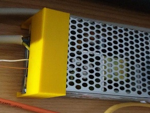 meanwell rs-35-5 - Elektronik netzteil abdeckung kabelabdeckung Himbeere rpi 3d print model - Mito3D