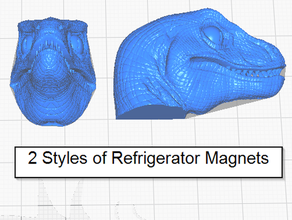 velociraptor refrigerator whiteboard magnets decor dino dinosaur fridge magnet raptor 3d print model - Mito3D
