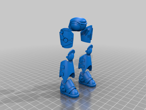 explosé chadscale emoji walker art 3d print model - Mito3D