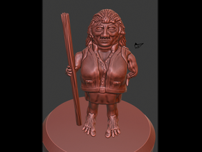 female halfling mini toy & game accessories 3d print model - Mito3D