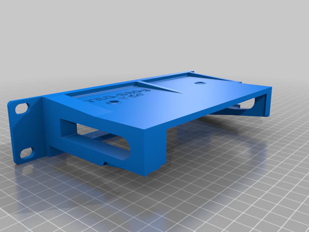 modular 1u de retransmissão montagem em rack trendnet teg-s80g 8 v30 porta parâmetros passo do arquivo engenharia rede cremalheira interruptor 3D print model - Mito3D