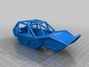 scx24 bomber style chassis cage r c vehicles 3d print model - Mito3D