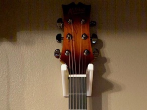 guitar wall mount organization 3d print model - Mito3D