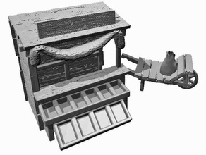 fish market booth toy & game accessories bolt action model railroad wargame wargaming terrain warhammer 3d print model - Mito3D