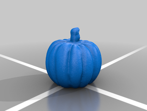 simple pumpkin food & drink halloween decoration 3d print model - Mito3D