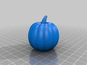 pumpkin food & drink fruit halloween thanksgiving 3d print model - Mito3D