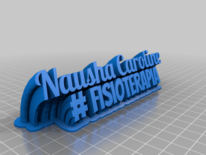 nausha caroline - fisioterapia office personalizado 3d print model - Mito3D