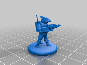 starfinder ysoki operative games 28mm miniature miniatures roleplaying rpg scifi tabletop 3d print model - Mito3D