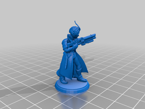 starfinder female lashunta games miniature miniatures roleplaying rpg 3d print model - Mito3D