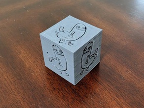 muito calibração especial do cubo A impressão 3d de testes pau bunda 3d print model - Mito3D