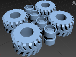 compatível com rodas de 26 tijolo jogos bloco lego peças roda 3d print model - Mito3D