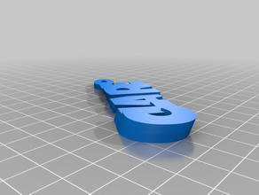 clare Schlüsselanhänger kundengebundene 3d print model - Mito3D