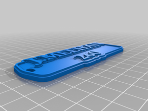 260 keychains customized 3d print model - Mito3D