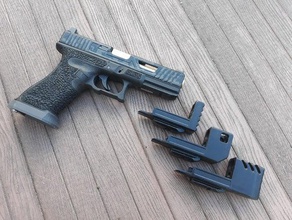 glock-rail-Kompensator diy airsoft Kompensator glock 18c kjw 3d print model - Mito3D