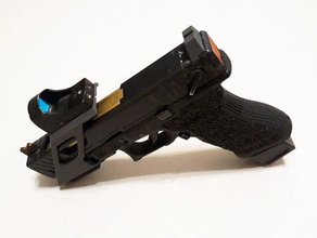 glock base di montaggio il fai da te 18c kjw kjworks 3d print model - Mito3D