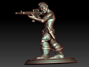 soldado de la efp 2 28mm miniatura 3d print model - Mito3D