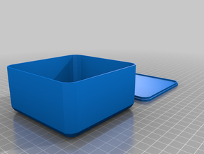 my customized box & lid text parametric containers 3d print model - Mito3D