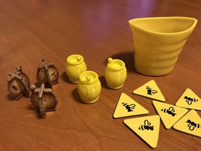la palla di fuoco, isola del vaso miele aggiornamento giochi gioco da tavolo boardgames fuoco 3d print model - Mito3D