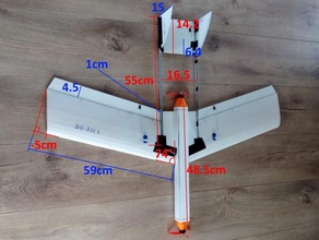 rc plane made fluted plastic sheets 3d print parts inspired bizarre cheap do 335 3351 dornier dual engines motor motors airplane sport sports strange twin engine unconventional unusual weird 3d print model - Mito3D