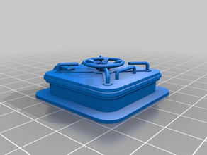 lukendeckel flach mit handrad 3d baskı 3d print model - Mito3D