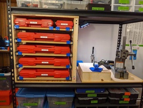 medidor ferramenta de pino caso unidade gaveta peças porta-ferramentas & caixas pin pára 3d print model - Mito3D