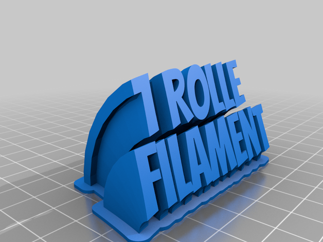 1 rolle filamento office personalizado 3D print model - Mito3D