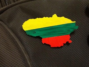 Litvanya bayrağı rozeti sikke ve rozetleri rozet bayrak Argentina göster 3d print model - Mito3D