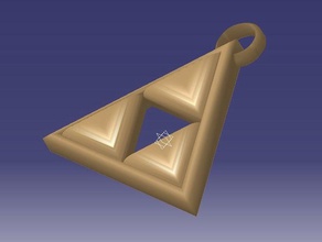 llavero trifuerza llaveros triforce 3d print model - Mito3D