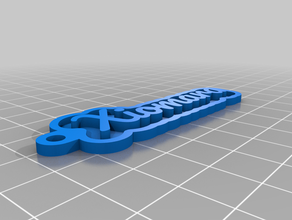 xiomara Schlüsselanhänger kundengebundene 3d print model - Mito3D
