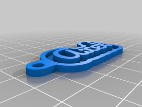 axel de porte-clés personnalisé 3d print model - Mito3D