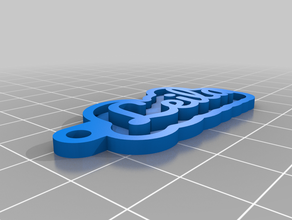 leila de porte-clés personnalisé 3d print model - Mito3D