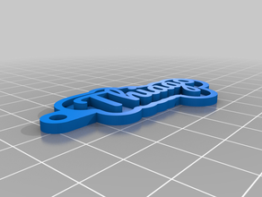 thiago Schlüsselanhänger kundengebundene 3d print model - Mito3D