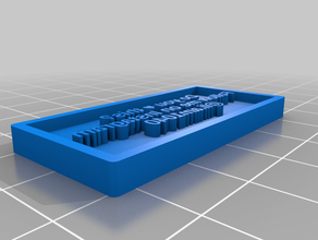 meu personalizados carimbo intercambiáveis de texto office personalizado 3d print model - Mito3D